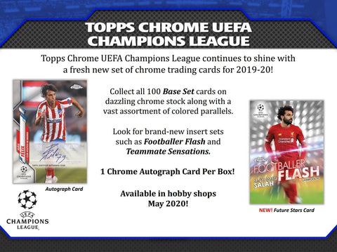 2019/20 Topps Chrome UEFA Champions League Soccer Hobby