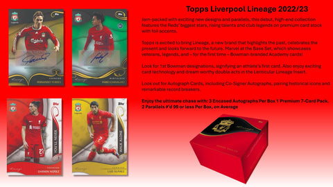 2022/23 Topps Liverpool Lineage Soccer Hobby