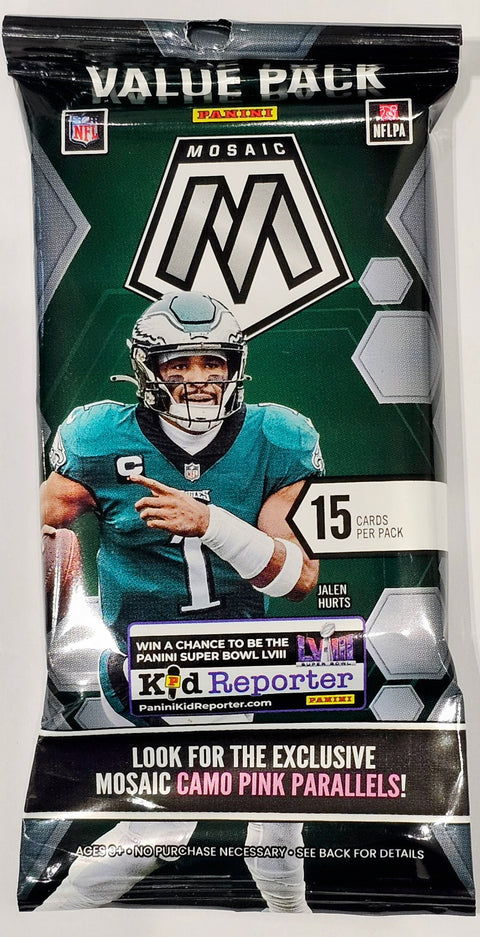 2023 Panini Mosaic Football Jumbo Value 12-Pack