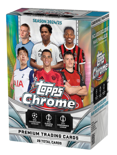 2024/25 Topps Chrome UEFA Club Competitions Soccer 7-Pack Blaster
