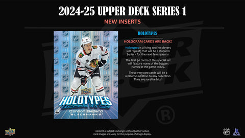2024/25 Upper Deck Series 1 Hockey 3-Pack Blaster (Oversized Young Guns!)