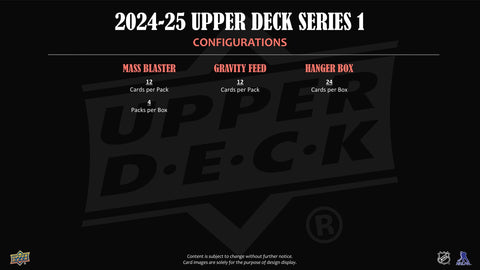 2024/25 Upper Deck Series 1 Hockey 3-Pack Blaster (Oversized Young Guns!)