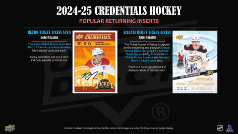 2024/25 Upper Deck Credentials Hockey Hobby
