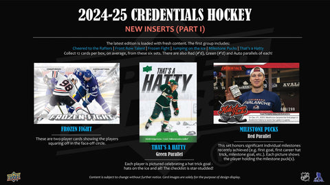 2024/25 Upper Deck Credentials Hockey Hobby