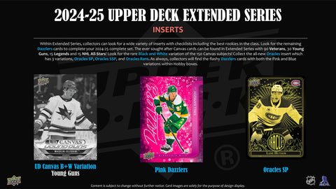 2024/25 Upper Deck Extended Series Hockey Hobby