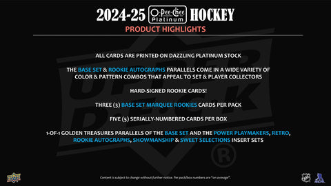 2024/25 Upper Deck O-Pee-Chee Platinum Hockey Hobby