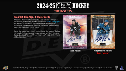 2024/25 Upper Deck O-Pee-Chee Platinum Hockey Hobby