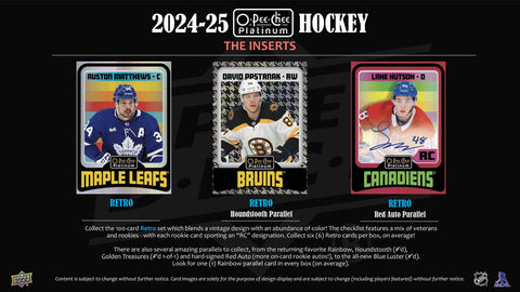 2024/25 Upper Deck O-Pee-Chee Platinum Hockey Hobby