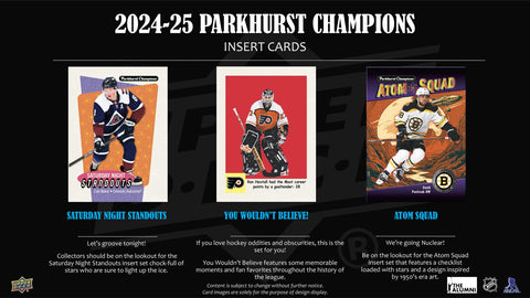 2024/25 Upper Deck Parkhurst Champions Hockey Hobby