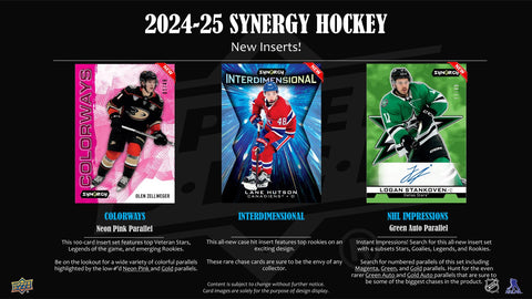 2024/25 Upper Deck Synergy Hockey Hobby