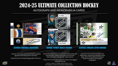 2024/25 Upper Deck Ultimate Collection Hockey Hobby