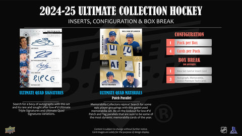 2024/25 Upper Deck Ultimate Collection Hockey Hobby