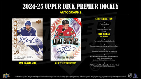 2024/25 Upper Deck Premier Hockey Hobby