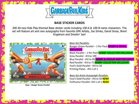 Garbage Pail Kids Series 1: Kids-At-Play Hobby (Topps 2024)