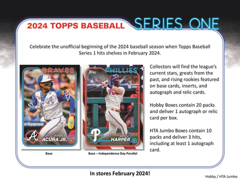 2024 Topps Series 1 Baseball Hobby