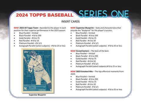 2024 Topps Series 1 Baseball Hobby