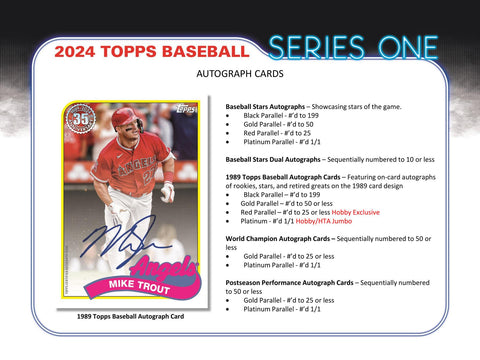 2024 Topps Series 1 Baseball Hobby