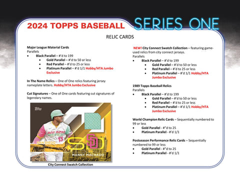 2024 Topps Series 1 Baseball Hobby