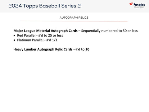 2024 Topps Series 2 Baseball Retail 20-Pack