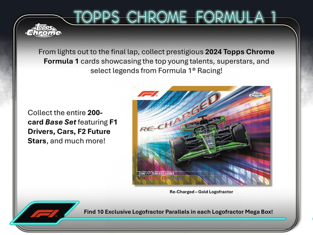 2024 Topps Chrome F1 Formula 1 Logofractor Box Dave & Adam's Europe