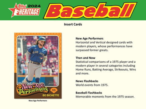 2024 Topps Heritage Baseball Hobby