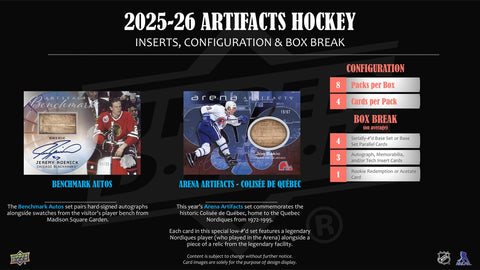 2025/26 Upper Deck Artifacts Hockey Hobby