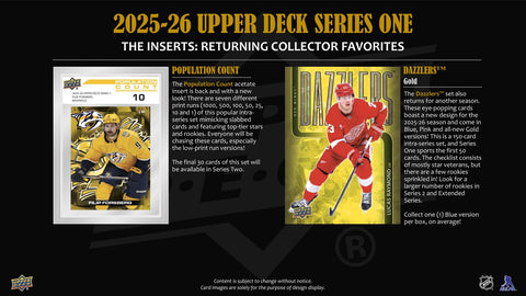 2025/26 Upper Deck Series 1 Hockey Hobby