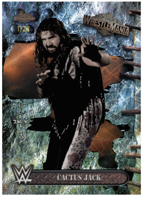 2025 Topps Chrome WWE Cactus Jack x Wrestlemania