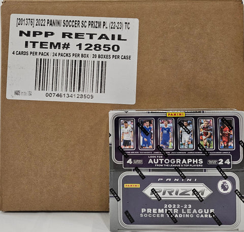 2022/23 Panini Prizm Premier League EPL Soccer Retail 24-Pack Box