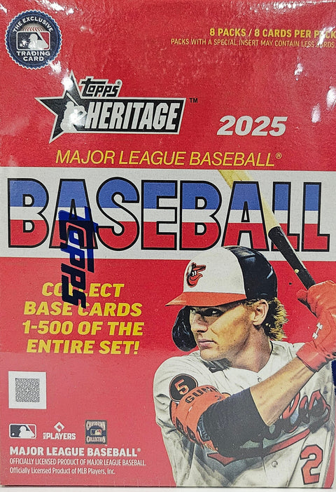 2025 Topps Heritage Baseball 8-Pack Blaster Box