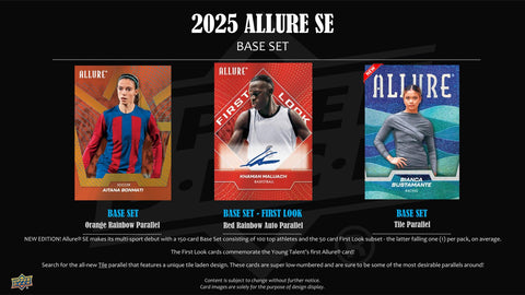 2025 Upper Deck Allure SE Hobby