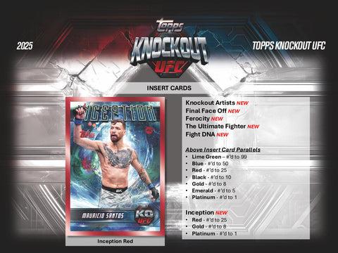 2025 Topps Knockout UFC Hobby