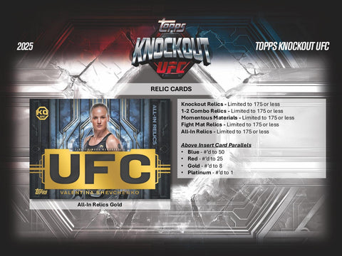 2025 Topps Knockout UFC Hobby