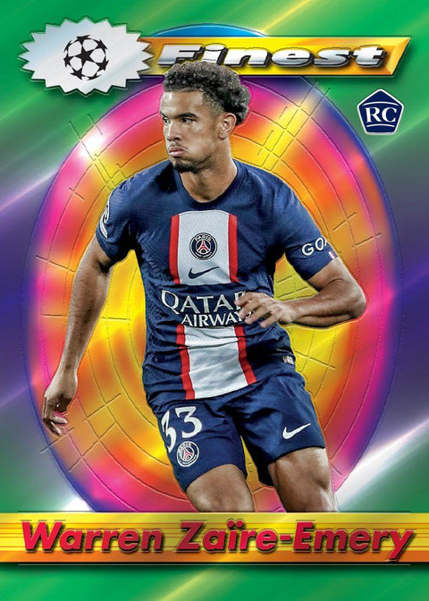 2022/23 Topps Finest Flashbacks UEFA Club Competitions Soccer Hobby