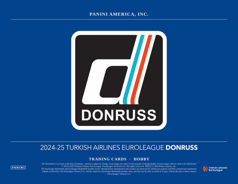 2024/25 Panini Donruss Turkish Airlines EuroLeague Basketball Hobby