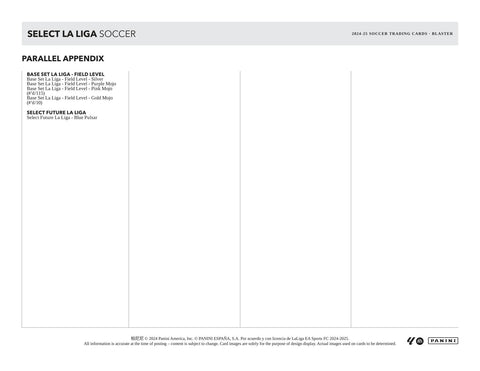 2024/25 Panini Select La Liga Soccer 6-Pack Blaster