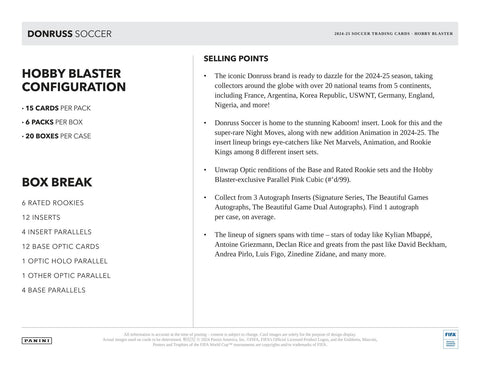 2024/25 Panini Donruss Soccer 6-Pack Hobby Blaster