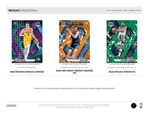 2024/25 Panini Mosaic Basketball Hobby 6-Pack Blaster