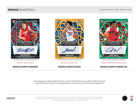 2024/25 Panini Mosaic Basketball Hobby 6-Pack Blaster