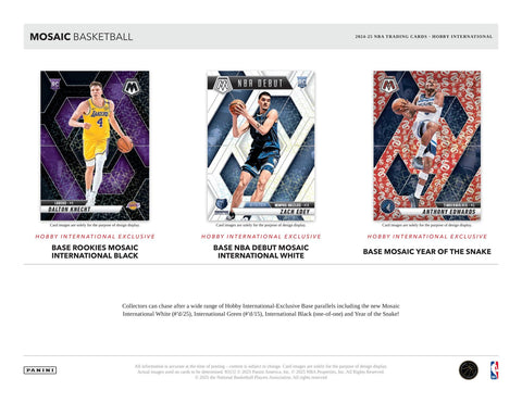 2024/25 Panini Mosaic Basketball International Hobby