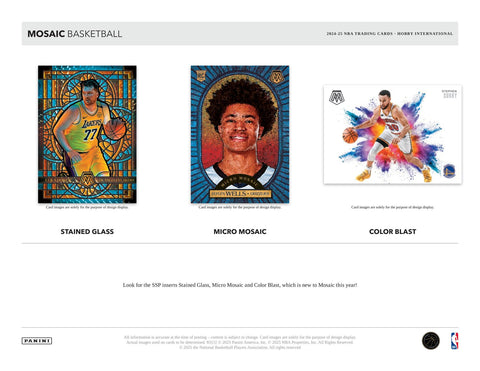 2024/25 Panini Mosaic Basketball International Hobby