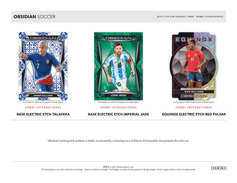 2024/25 Panini Obsidian International Soccer Hobby