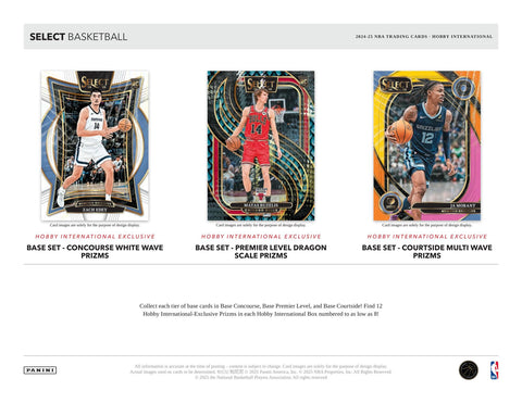 2024/25 Panini Select Basketball International Hobby