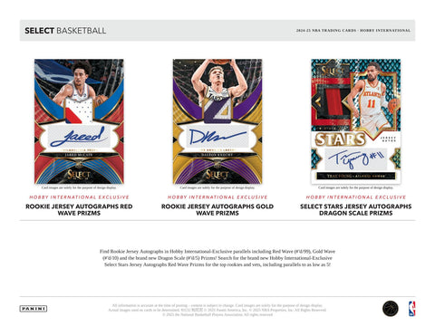 2024/25 Panini Select Basketball International Hobby