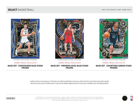 2024/25 Panini Select Basketball Hobby Mega