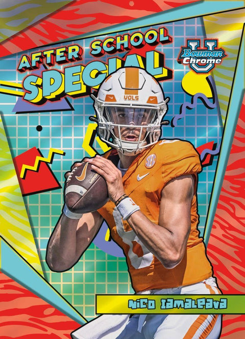 2024 Bowman University Chrome Football 7-Pack Blaster