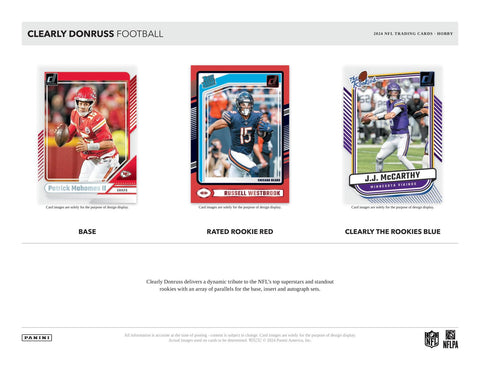 2024 Panini Clearly Donruss Football Hobby