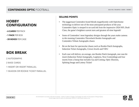 2024 Panini Contenders Optic Football Hobby