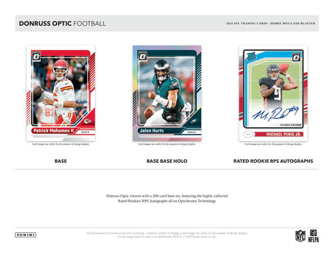 2024 Panini Donruss Optic Football 6-Pack Hobby Blaster (Blue Scope Parallels!)