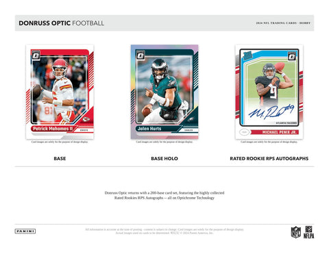 2024 Panini Donruss Optic Football 1st Off The Line Hobby